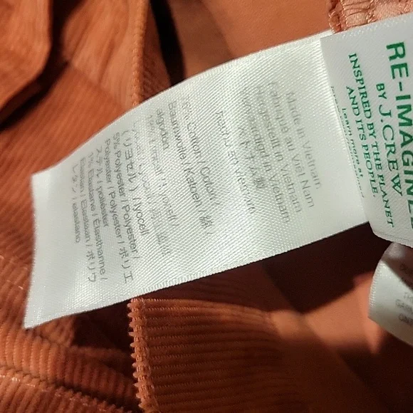 ❤️ NWOT! J CREW CORDUROY HIGH RISE VINTAGE SLIM STRAIGHT JEANS / PANTS, 4 (27) - Picture 5 of 7